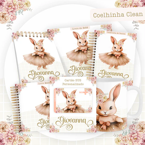 ARQUIVO ENCADERNAÇÃO BABY COELHA BAILARINA - PAMELLA
