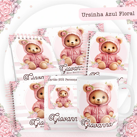 ARQUIVO ENCADERNAÇÃO BABY URSINHA ROSA - PAMELLA