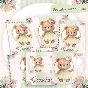 ARQUIVO ENCADERNAÇÃO BABY URSINHA VERDE - PAMELLA