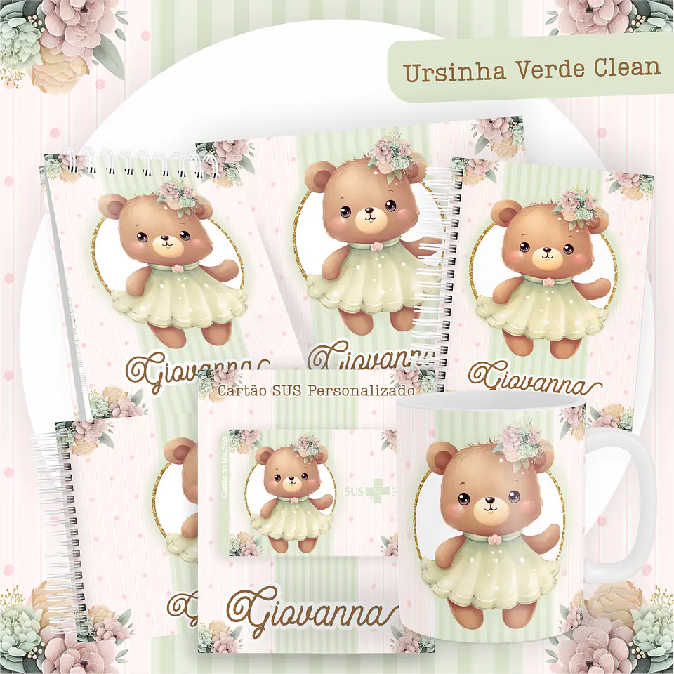 ARQUIVO ENCADERNAÇÃO BABY URSINHA VERDE - PAMELLA 1