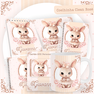 ARQUIVO ENCADERNAÇÃO BABY COELHINHA ROSA - PAMELLA
