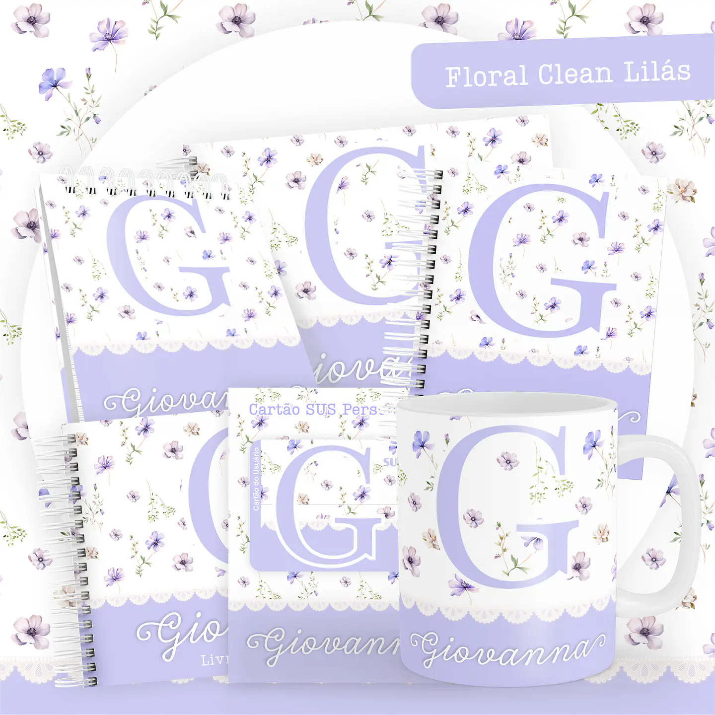 ARQUIVO ENCADERNAÇÃO BABY FLORAL LILÁS - PAMELLA 1