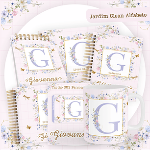 ARQUIVO ENCADERNAÇÃO BABY JARDIM ALFABETO - PAMELLA