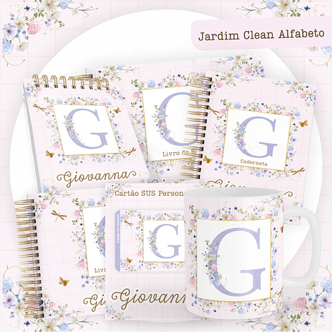 ARQUIVO ENCADERNAÇÃO BABY JARDIM ALFABETO - PAMELLA