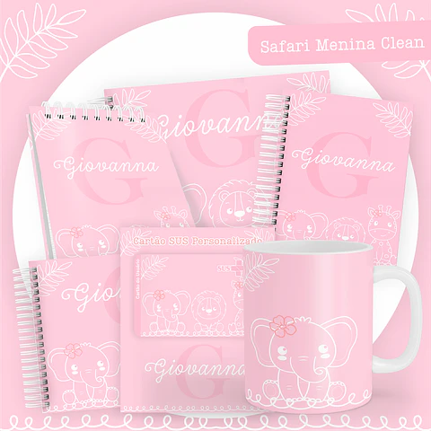 ARQUIVO ENCADERNAÇÃO BABY SAFARI MENINA - PAMELLA