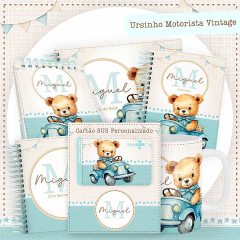 ARQUIVO ENCADERNAÇÃO BABY URSINHO CARRINHO- PAMELLA