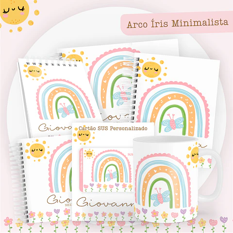 ARQUIVO ENCADERNAÇÃO BABY ARCO IRIS - PAMELLA