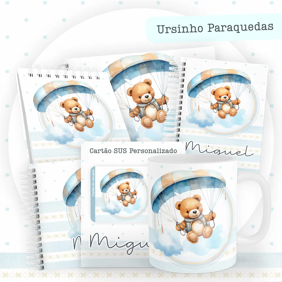 ARQUIVO ENCADERNAÇÃO BABY URSINHO PARAQUEDAS - PAMELLA 1