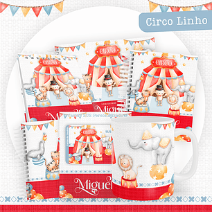 ARQUIVO ENCADERNAÇÃO BABY CIRCO VINTAGE - PAMELLA