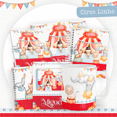 ARQUIVO ENCADERNAÇÃO BABY CIRCO VINTAGE - PAMELLA