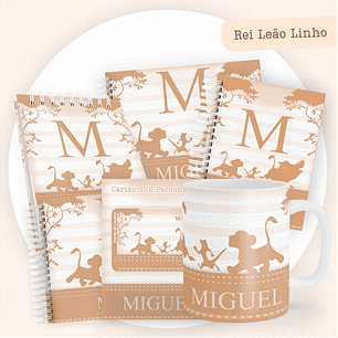 ARQUIVO ENCADERNAÇÃO BABY REI LEÃO LUXO - PAMELLA