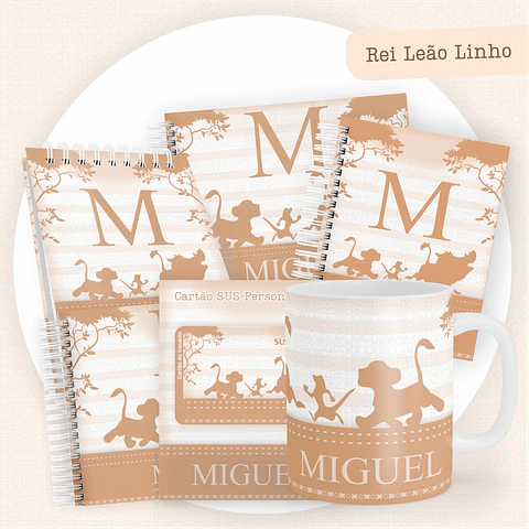 ARQUIVO ENCADERNAÇÃO BABY REI LEÃO LUXO - PAMELLA