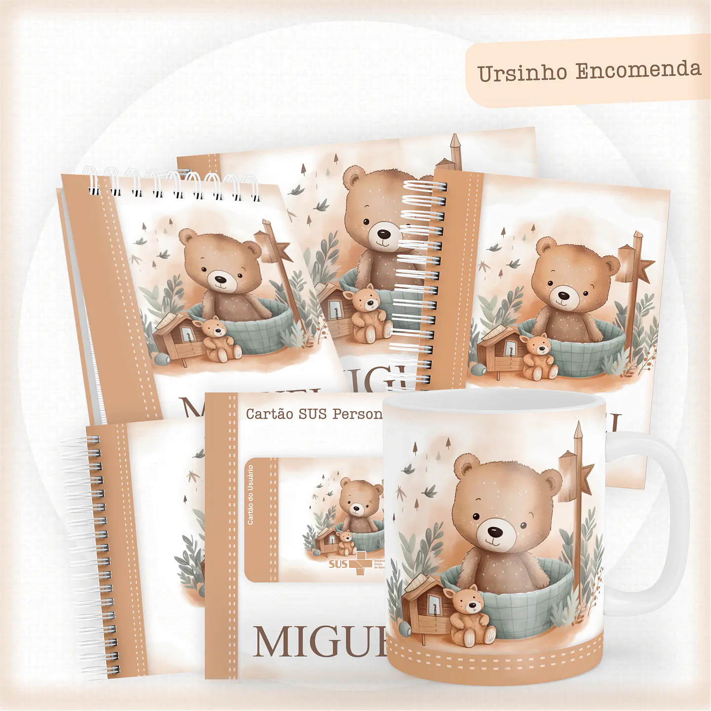 ARQUIVO ENCADERNAÇÃO BABY URSINHO ENCOMENDA MARROM - PAMELLA 1