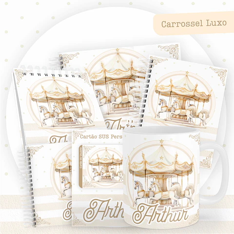 ARQUIVO ENCADERNAÇÃO BABY CARROSSEL LUXO - PAMELLA