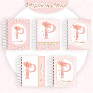 ARQUIVO ENCADERNAÇÃO COMBO ALFABETO CLEAN - PAMELLA