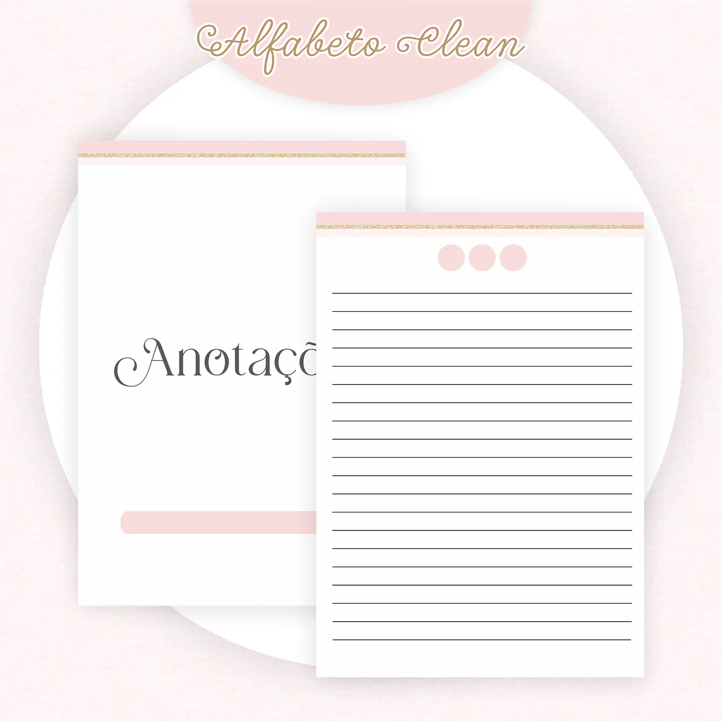 ARQUIVO ENCADERNAÇÃO COMBO ALFABETO CLEAN - PAMELLA 8