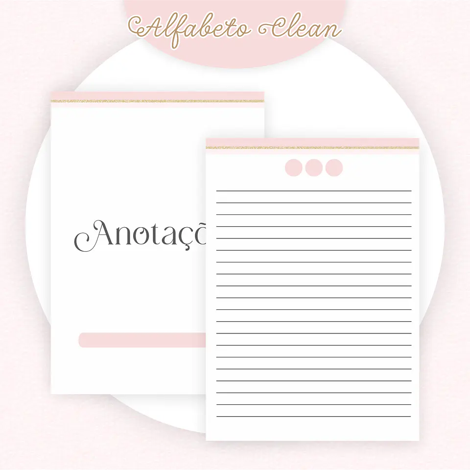 ARQUIVO ENCADERNAÇÃO COMBO ALFABETO CLEAN - PAMELLA 8
