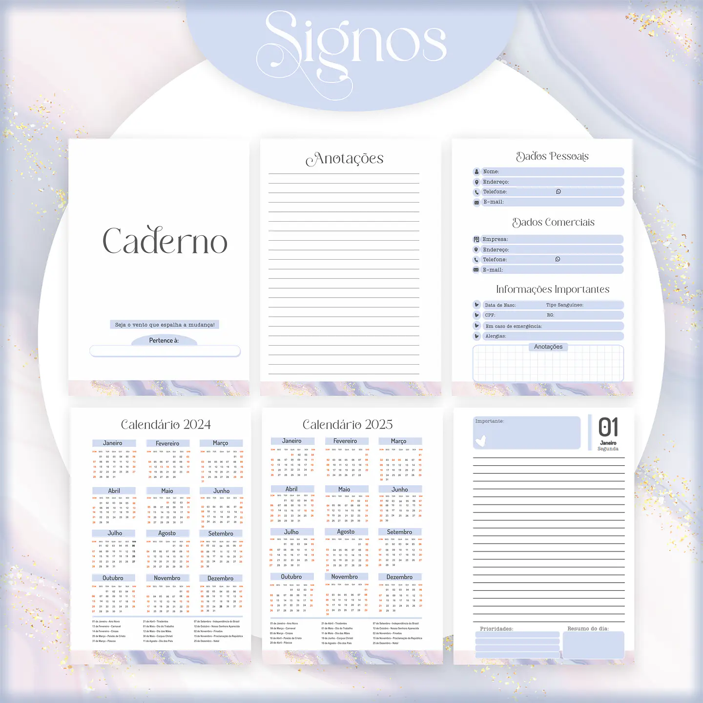 ARQUIVO ENCADERNAÇÃO COMBO SIGNOS - PAMELLA 16