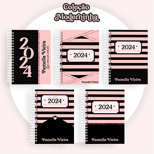 ARQUIVO ENCADERNAÇÃO COMBO PRETO E ROSA 2024 - PAMELLA