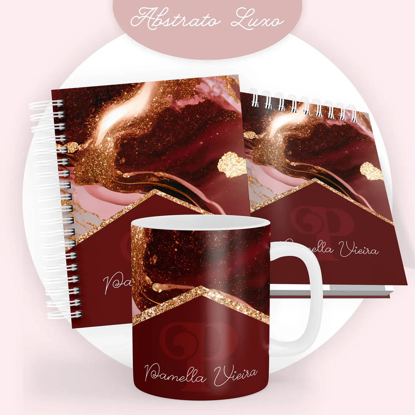 ARQUIVO ENCADERNAÇÃO COMBO ABSTRATO MARROM 2024 - PAMELLA 3