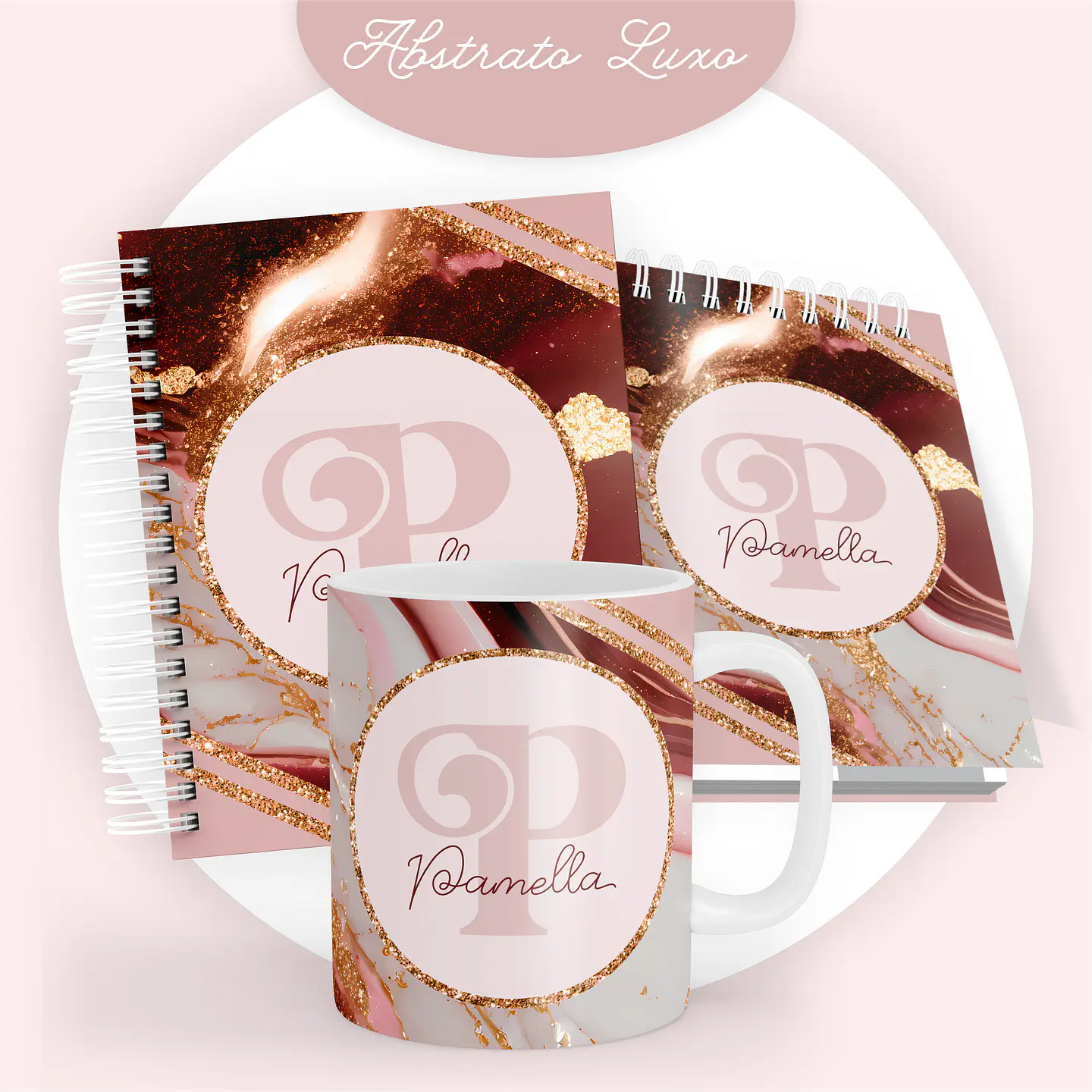 ARQUIVO ENCADERNAÇÃO COMBO ABSTRATO MARROM 2024 - PAMELLA 5