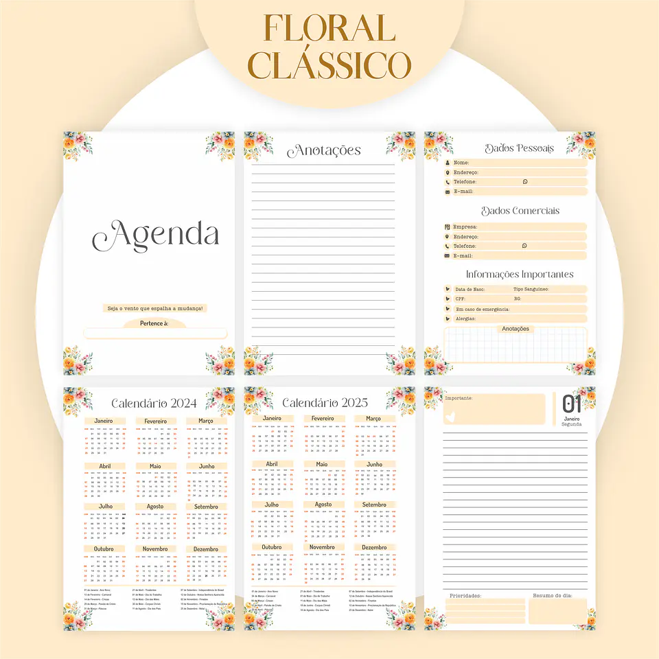 ARQUIVO ENCADERNAÇÃO COMBO FLORAL LARANJA 2024 - PAMELLA 7