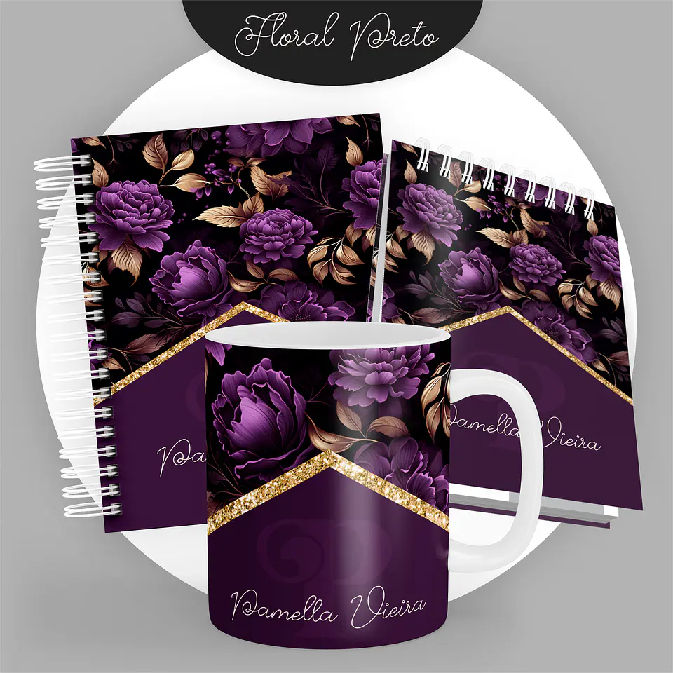 ARQUIVO ENCADERNAÇÃO COMBO FLORAL PRETO 2024 - PAMELLA 4