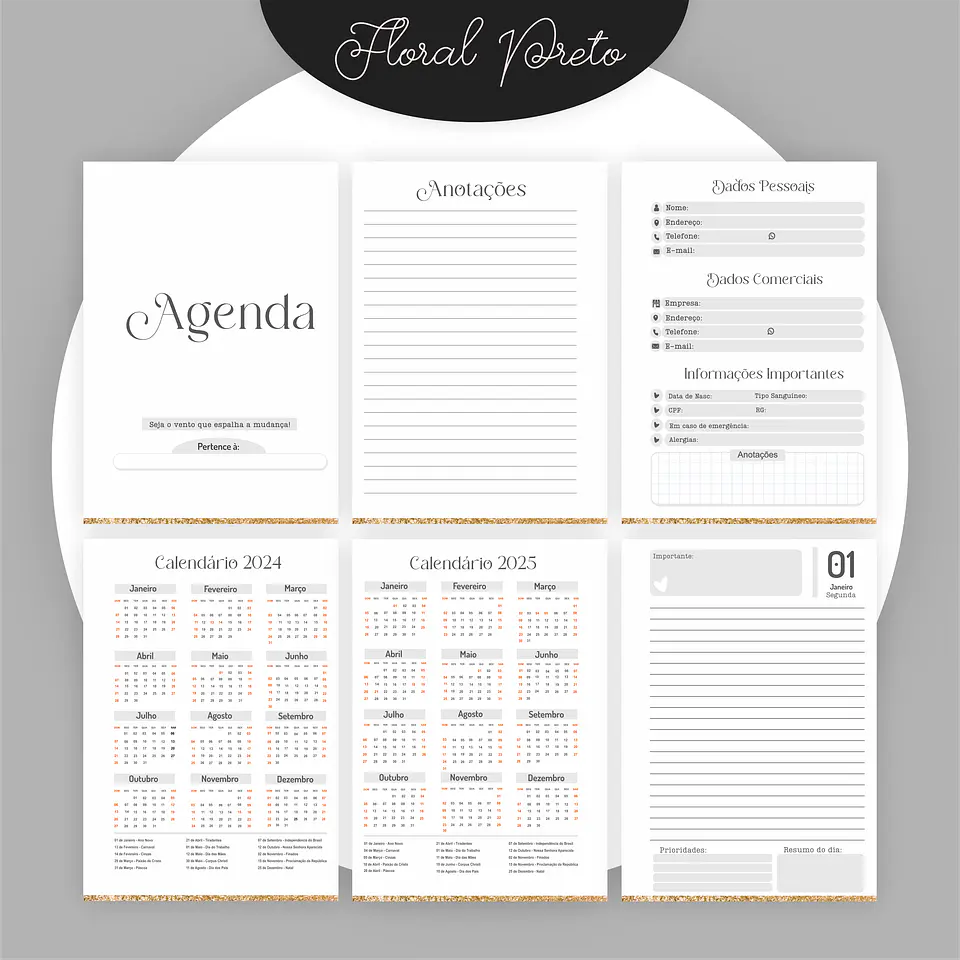 ARQUIVO ENCADERNAÇÃO COMBO FLORAL PRETO 2024 - PAMELLA 8