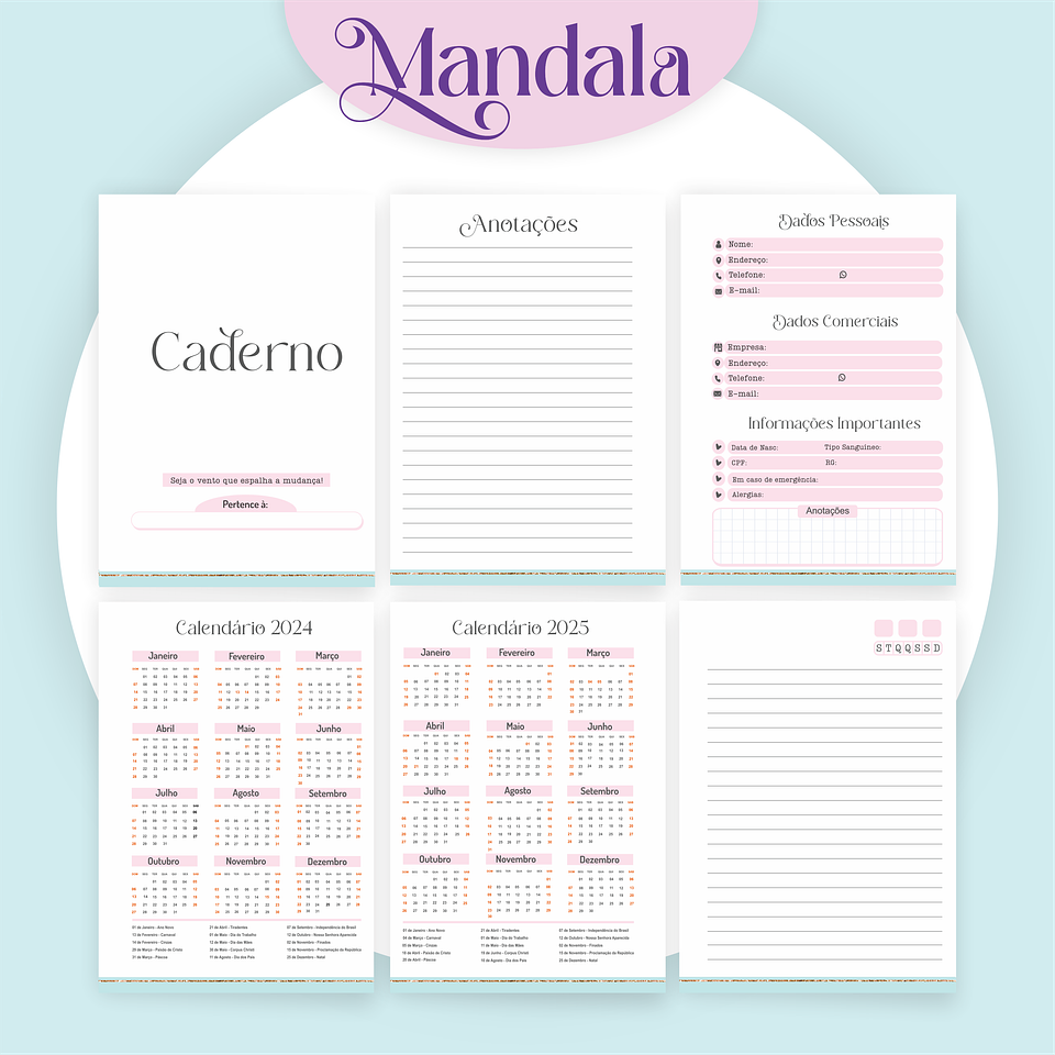 ARQUIVO ENCADERNAÇÃO COMBO MANDALA 2024 - PAMELLA 9