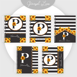 ARQUIVO ENCADERNAÇÃO COMBO GIRASSOL ALFABETO 2024 - PAMELLA