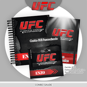 Arquivo Kit Saúde UFC, Caderneta de Vacina, Cartão SUS e Porta Documento- PAMELLA