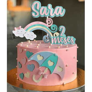 ARQUIVO DE CORTE TOPO DE BOLO CHUVA DE AMOR