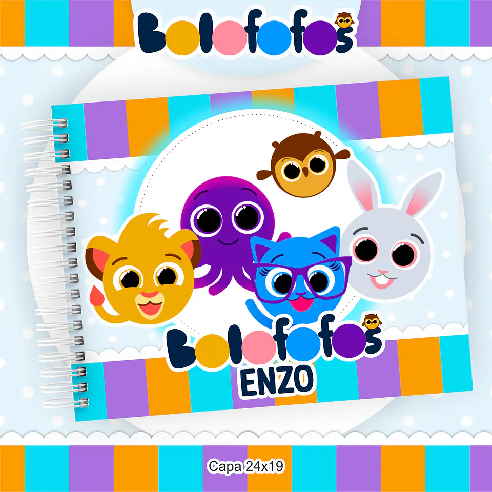 ARQUIVO ENCADERNAÇÃO KIT ESCOLAR BOLOFOFOS - PAMELLA 4