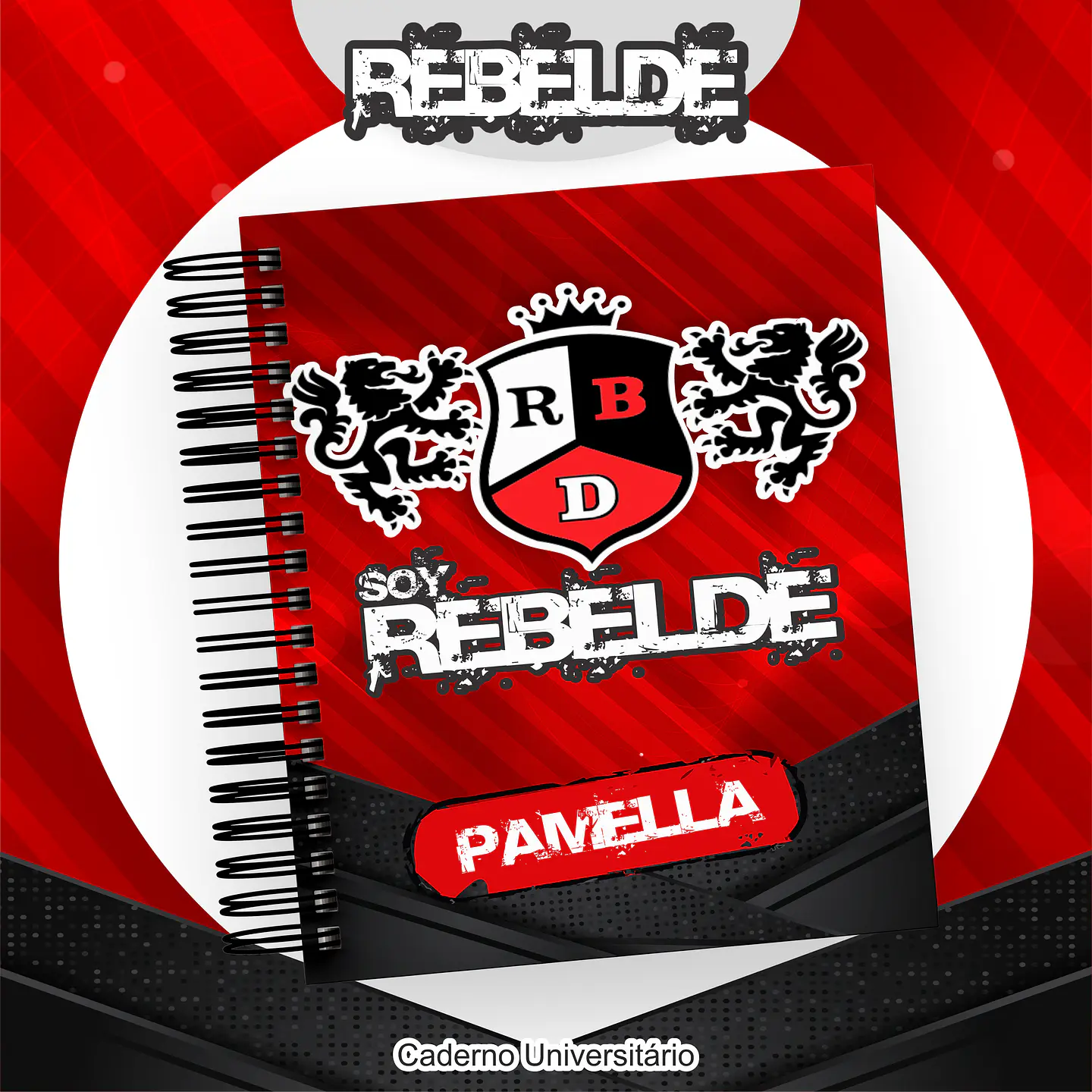 Arquivo Encadernação Kit Escolar Rebelde - PAMELLA 2