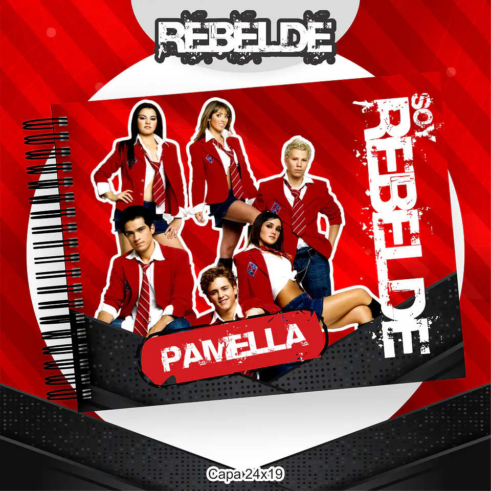 Arquivo Encadernação Kit Escolar Rebelde - PAMELLA 3