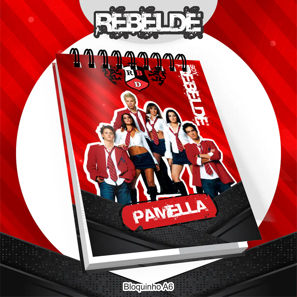 Arquivo Encadernação Kit Escolar Rebelde - PAMELLA 4