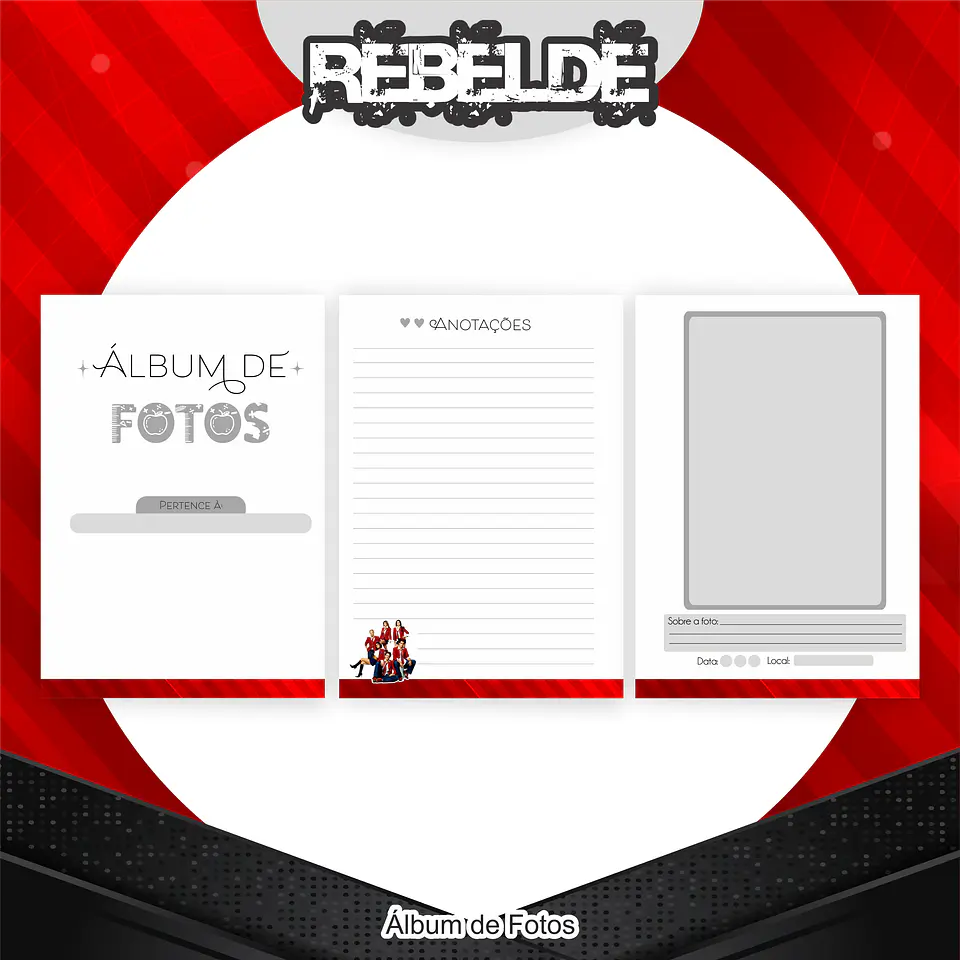 Arquivo Encadernação Kit Escolar Rebelde - PAMELLA 7