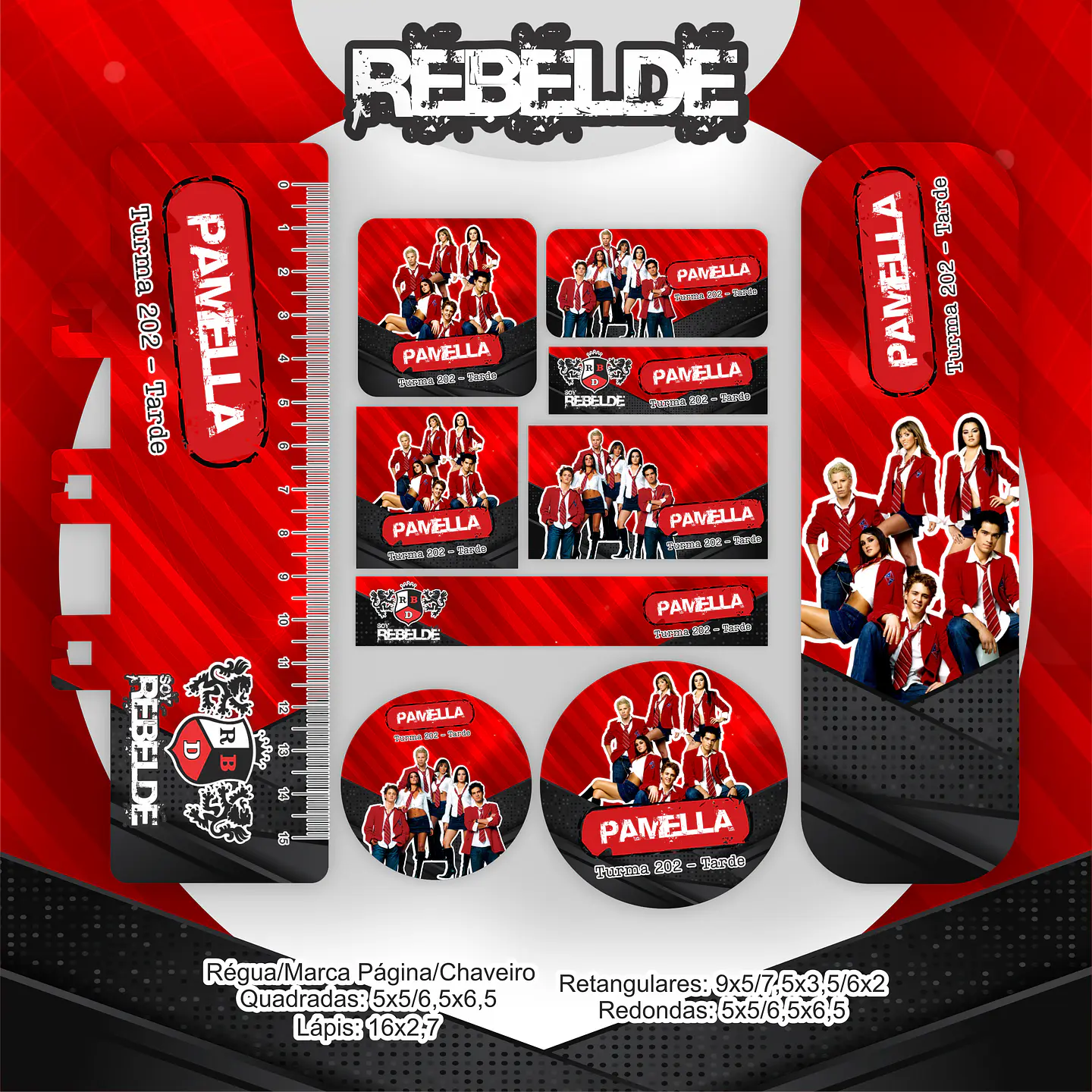 Arquivo Encadernação Kit Escolar Rebelde - PAMELLA 8