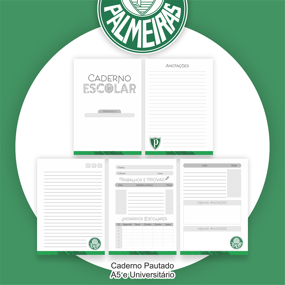 Arquivo Encadernação Kit Escolar Palmeiras - PAMELLA 7