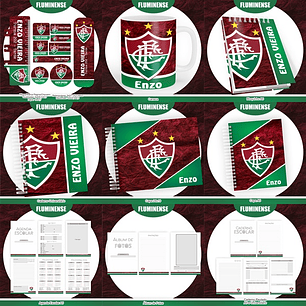 Arquivo Encadernação Kit Escolar Fluminense - PAMELLA