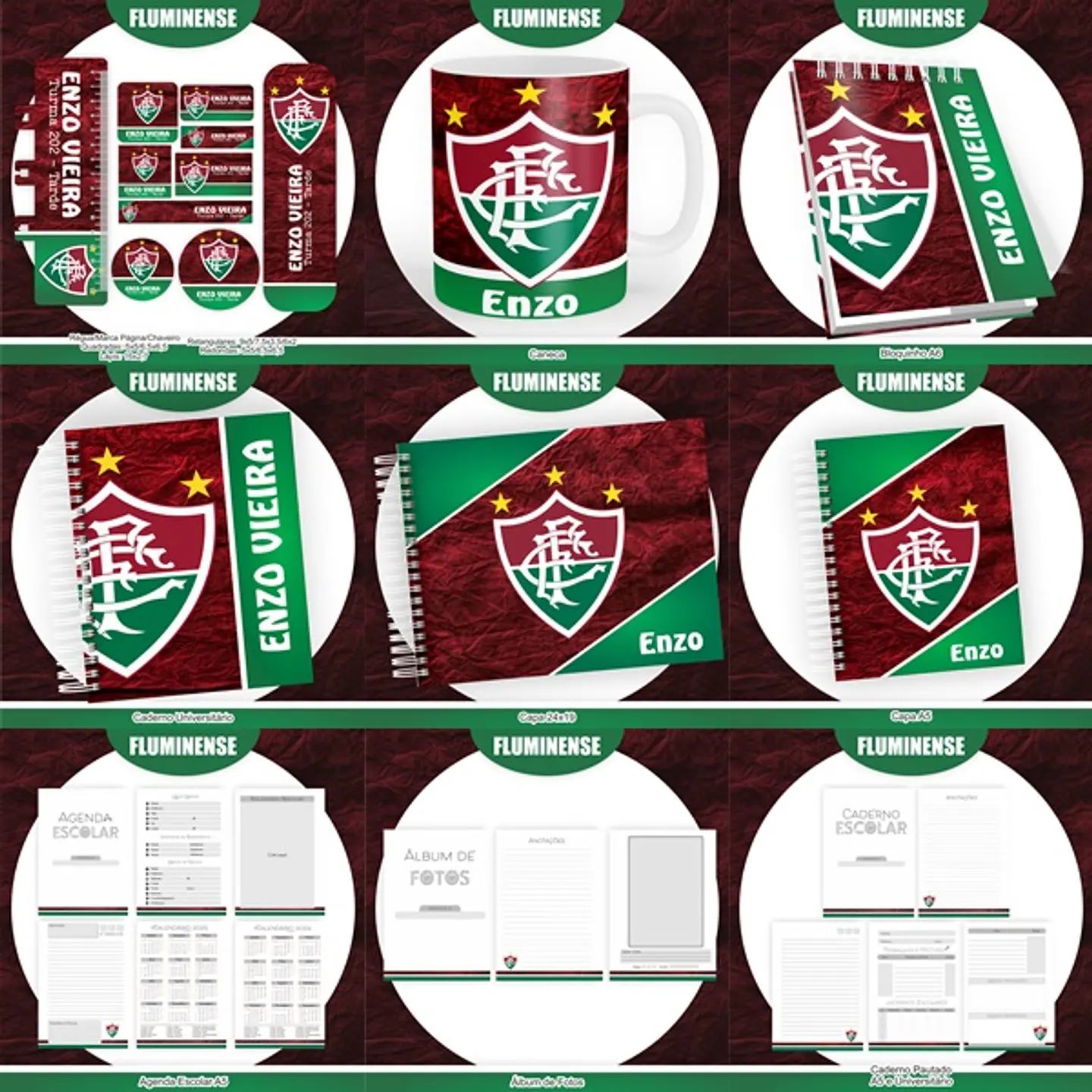 Arquivo Encadernação Kit Escolar Fluminense - PAMELLA 1