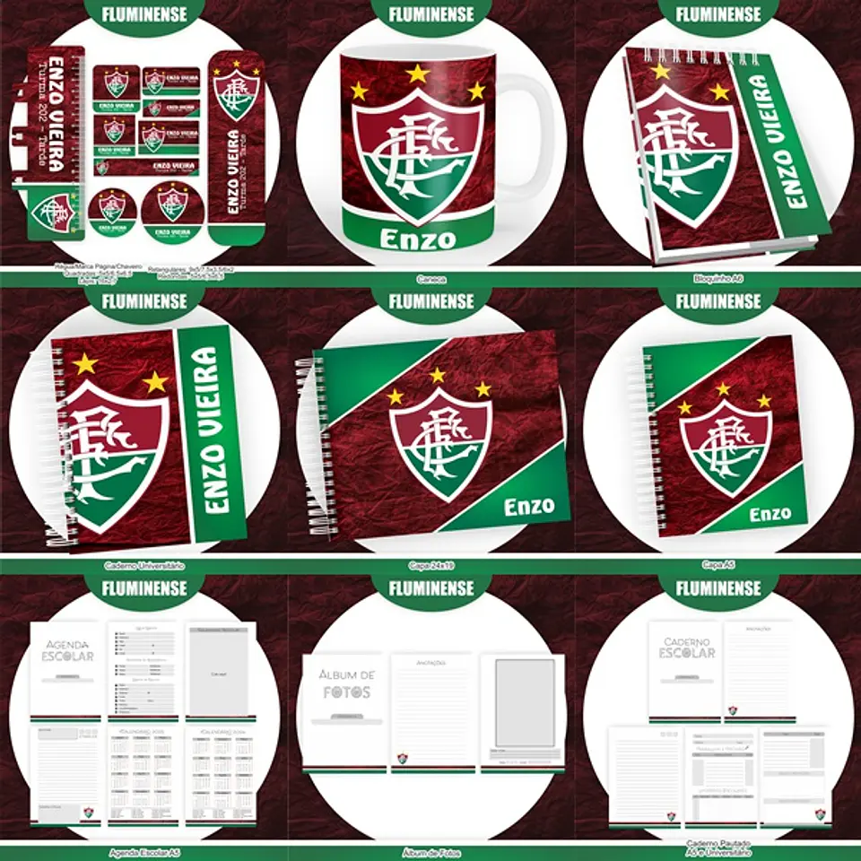 Arquivo Encadernação Kit Escolar Fluminense - PAMELLA 1