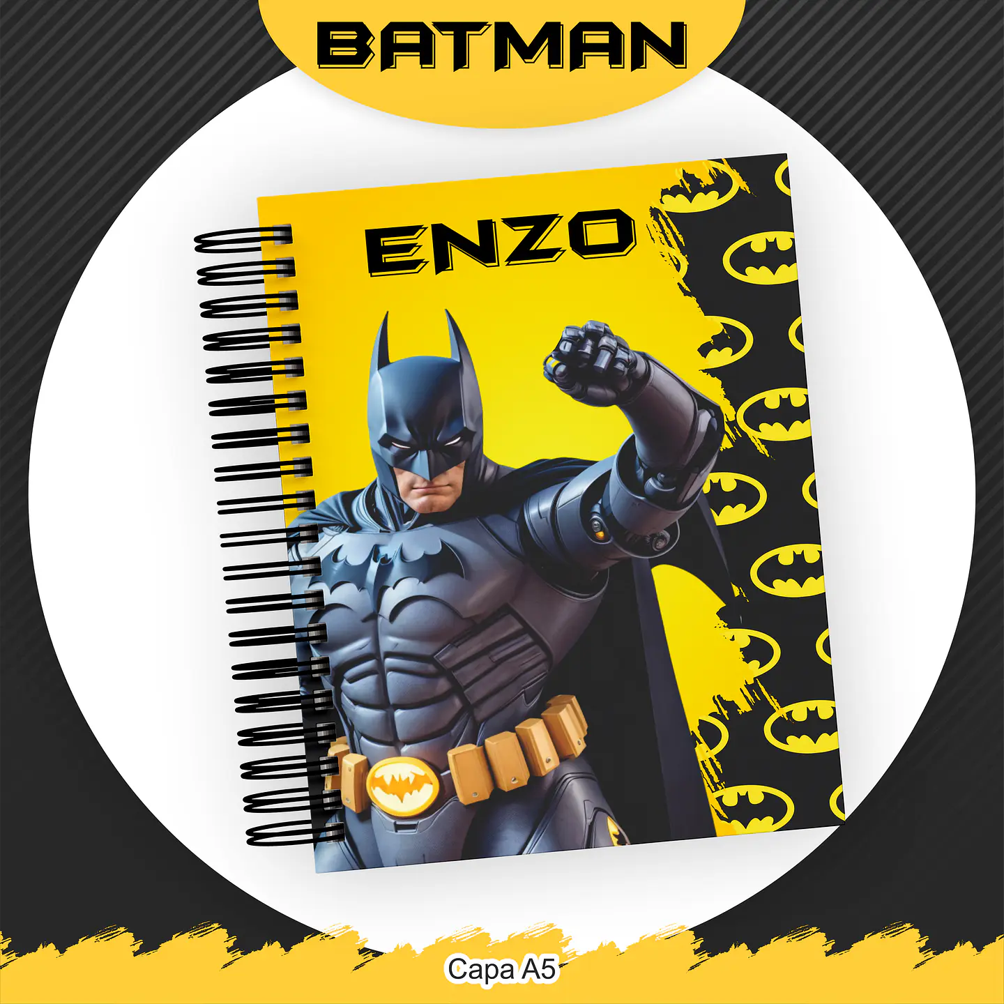 Arquivo Encadernação Kit Escolar Batman - PAMELLA 4