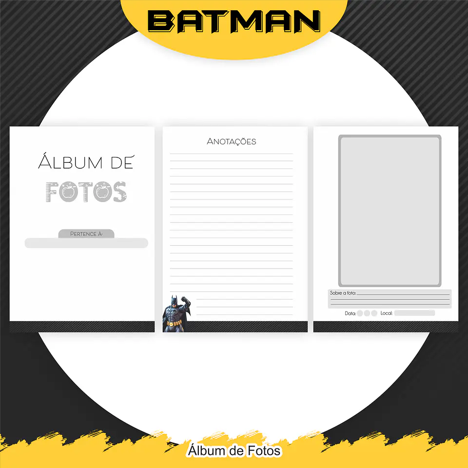 Arquivo Encadernação Kit Escolar Batman - PAMELLA 7
