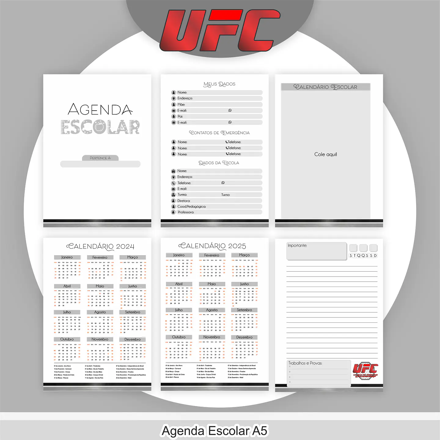 Arquivo Encadernação Kit Escolar UFC - PAMELLA 5