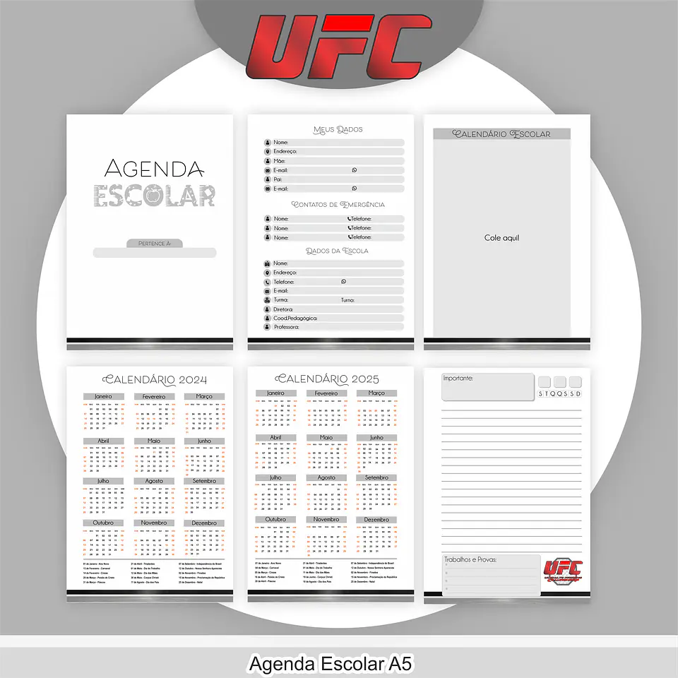 Arquivo Encadernação Kit Escolar UFC - PAMELLA 5