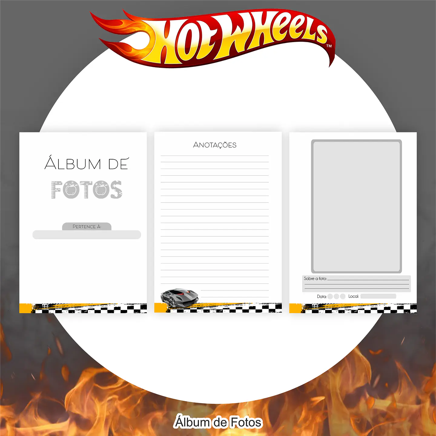Arquivo Encadernação Kit Escolar Hotwhells- PAMELLA 3