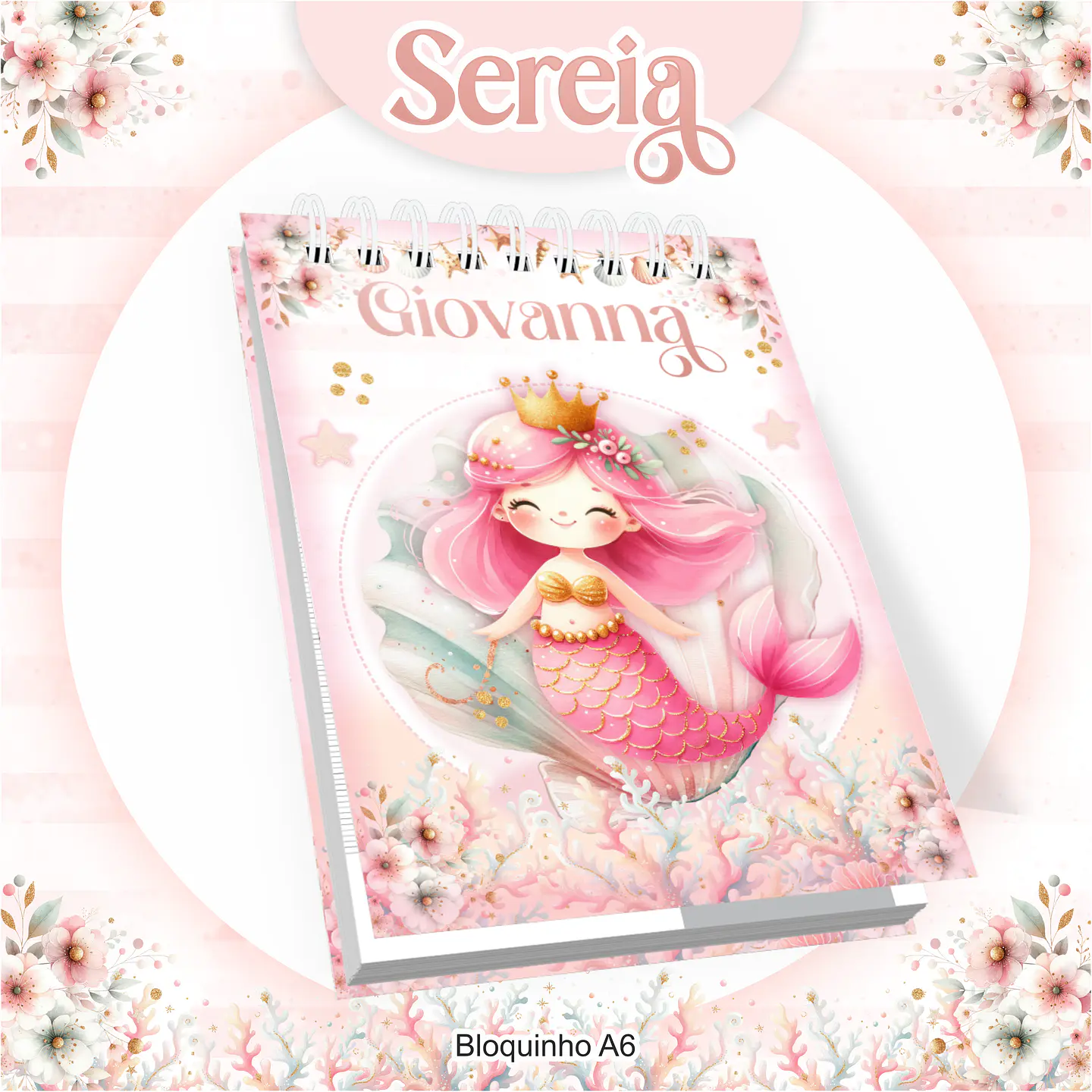 Arquivo Encadernação Kit Escolar Sereia - PAMELLA 3