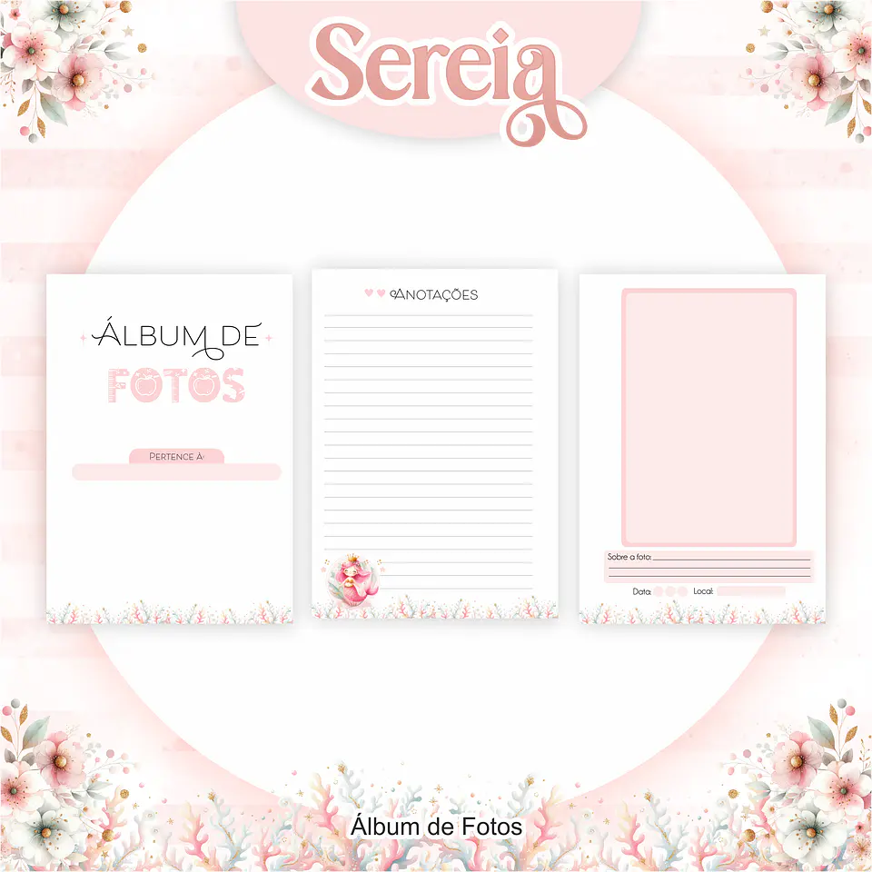 Arquivo Encadernação Kit Escolar Sereia - PAMELLA 4