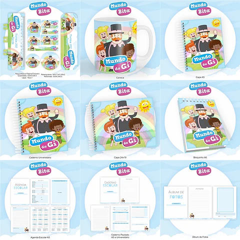 Arquivo Encadernação Kit Escolar Mundo Bita - PAMELLA